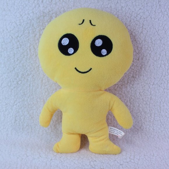 EMOJI YELLOW SMILING DOLL PLUSH STUFFED‎ 12" - Picture 1 of 4